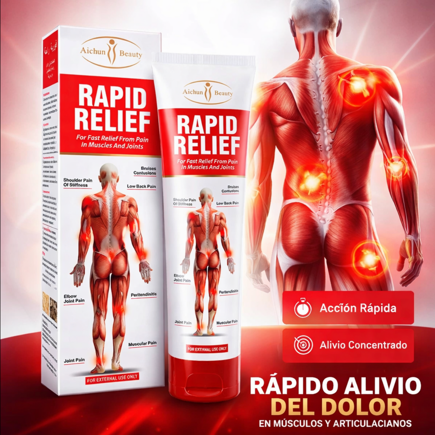 Rapid Relief – Alivio Rápido para Dolores Musculares y Articulares