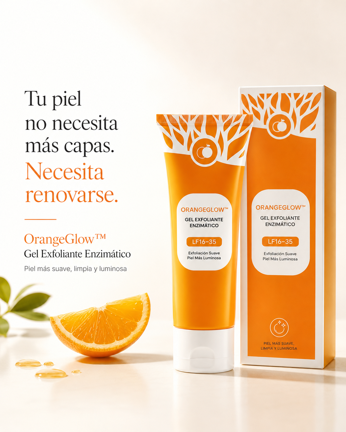 OrangeGlow™ | Gel Exfoliante Enzimático