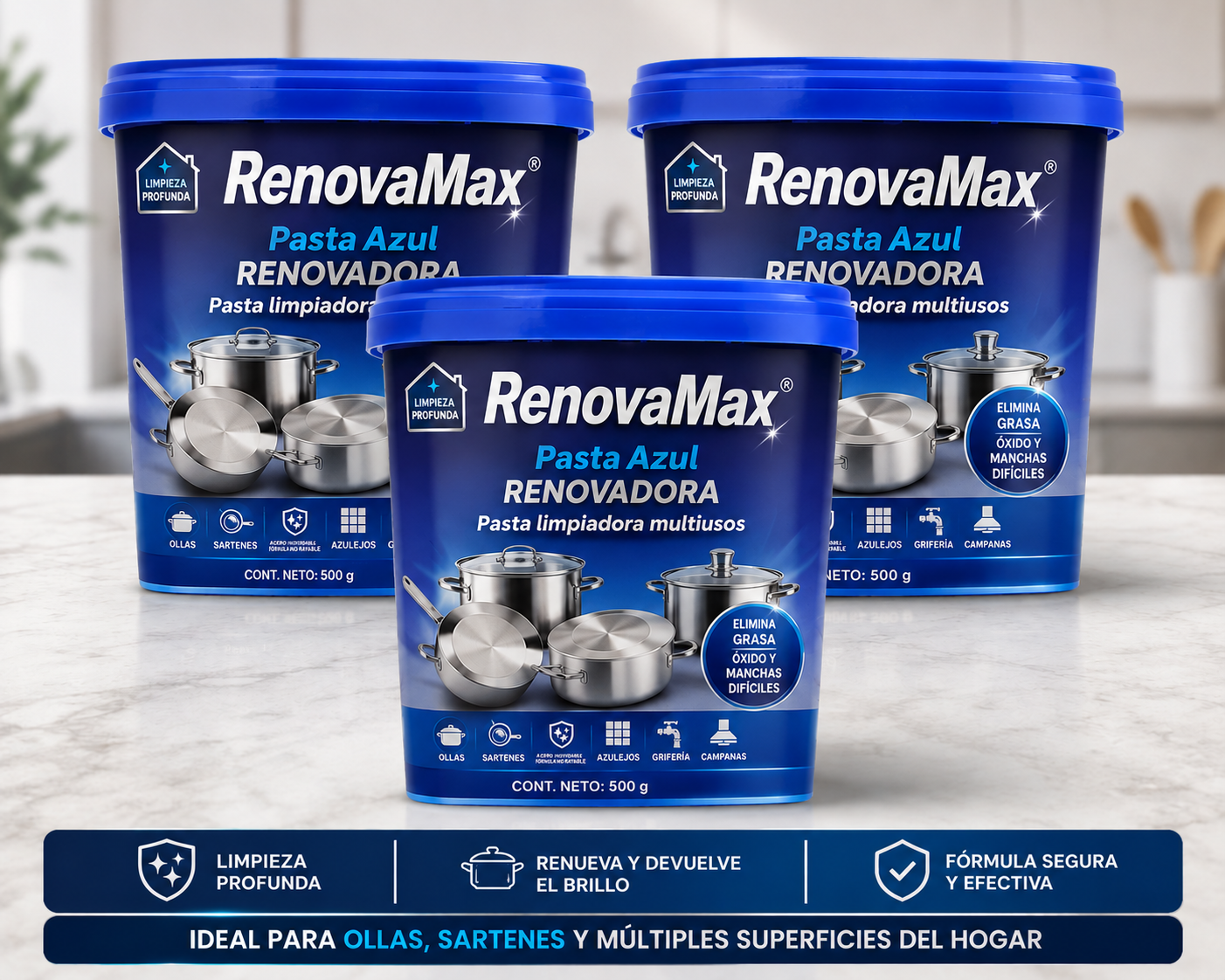 RenovaMax® Pasta Azul Renovadora | Promoción 3x1