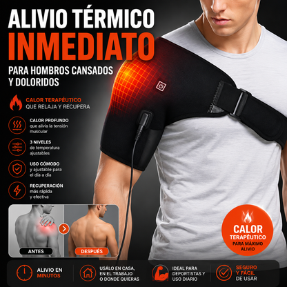 Alivio térmico inmediato para hombros cansados y doloridos