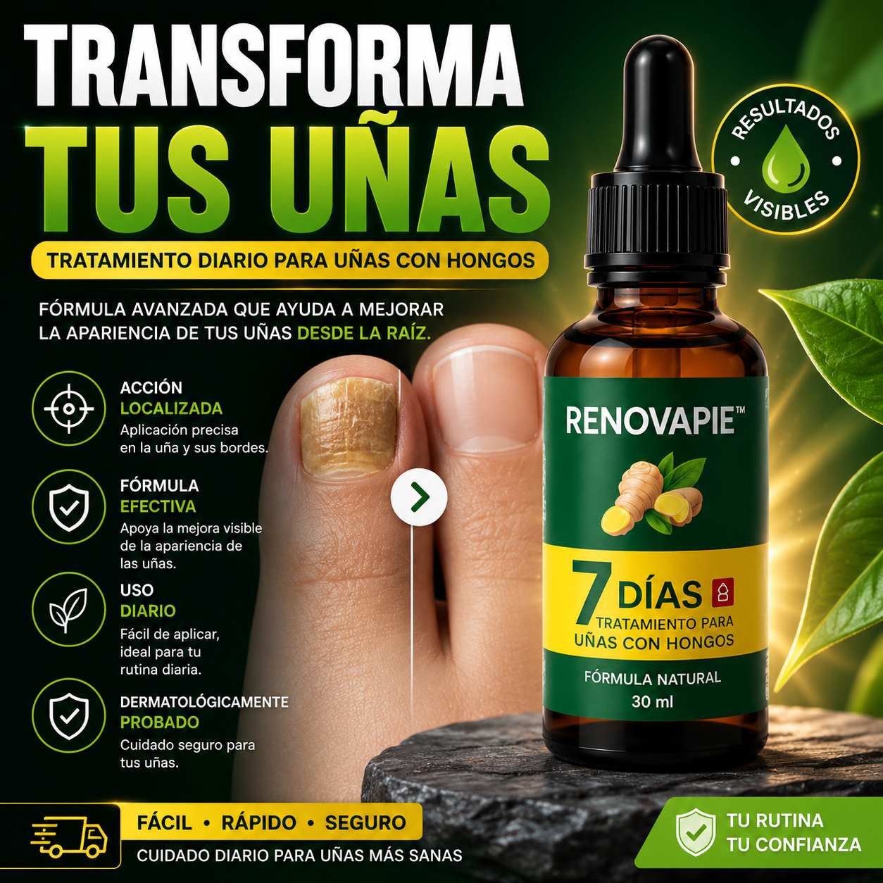 RENOVAPIE™  Recupera la apariencia saludable de tus uñas