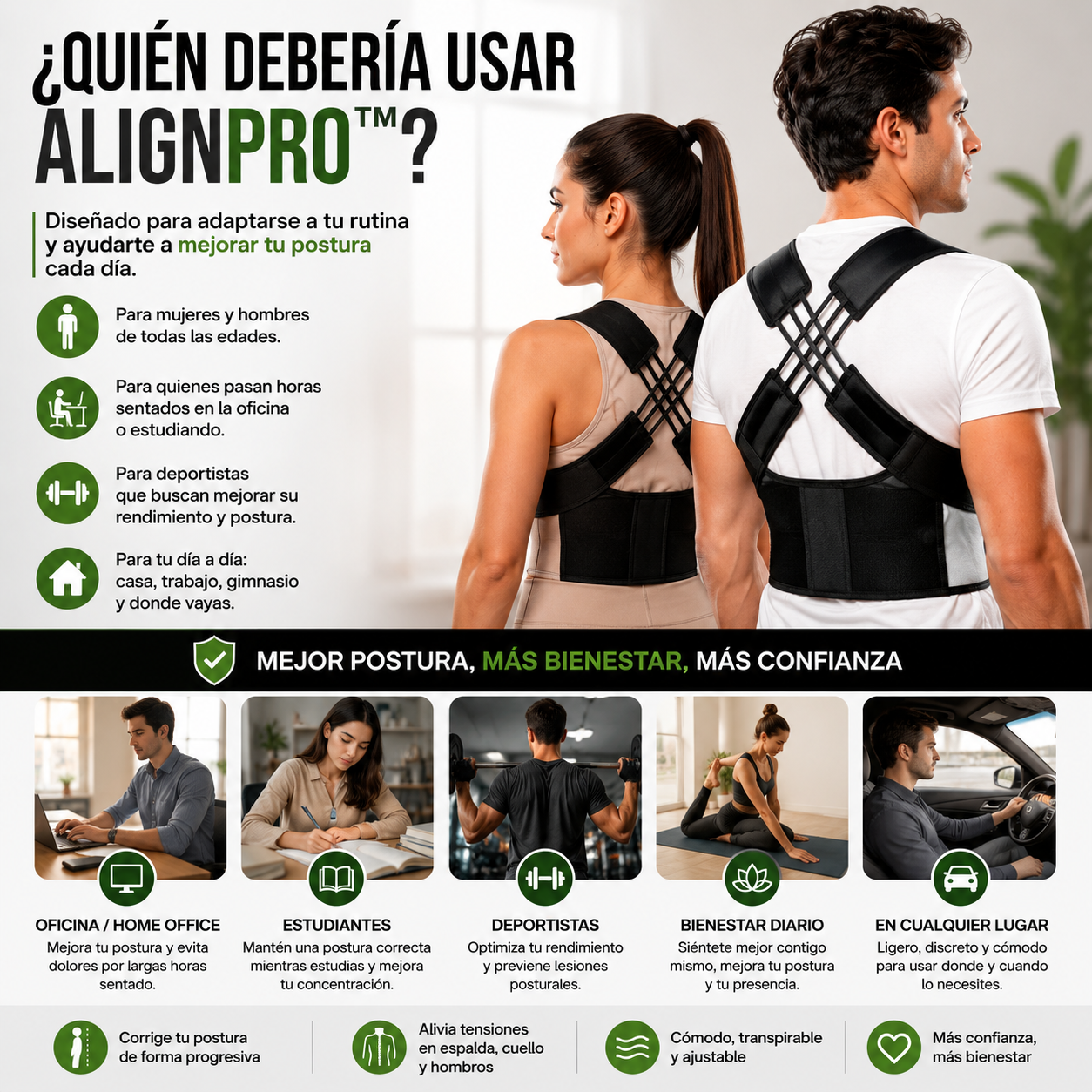 AlignPro™ | Corrector Postural Ajustable
