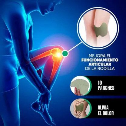 🔥 Rodillas sin dolor en minutos – Pack de 10 Parches Terapéuticos