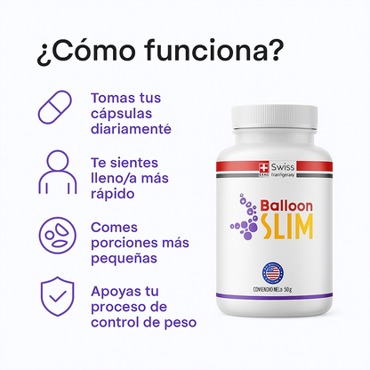 Balloon Slim - Control del apetito sin esfuerzos. |  60 cápsulas