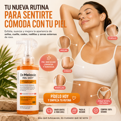 Dr. Melaxin Peel Shot PS Mujer | Exfoliación corporal para zonas de roce