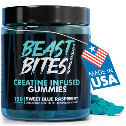 Beast Bites – 150 Gomitas de Creatina (5g c/u)