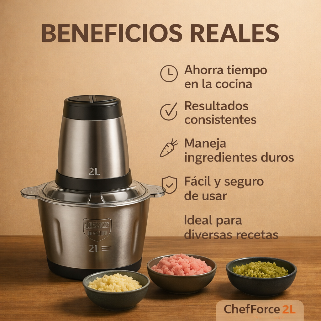 ChefForce 2L – Picado Rápido y Uniforme