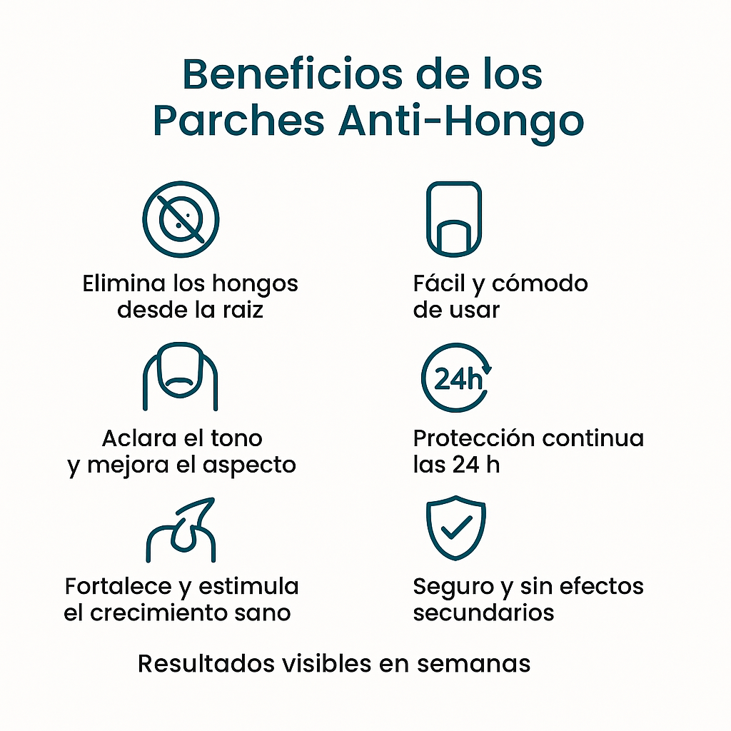 🩹 PARCHES ANTI-HONGO – UÑAS SANAS EN SEMANAS