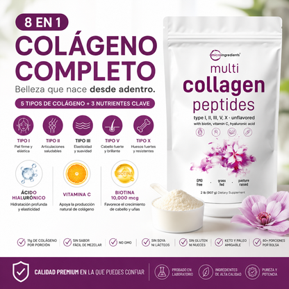 Multi Collagen peptides  8 en 1