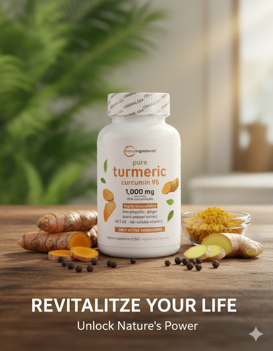 Cúrcuma 95% Curcumina: Potencia Natural para tus Articulaciones y Defensas