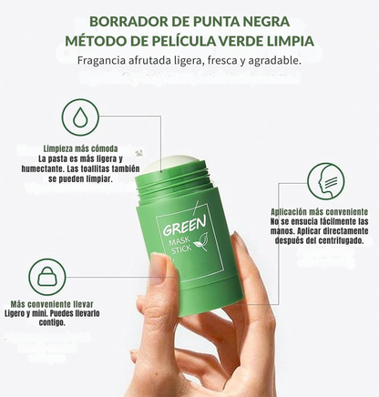 Green Mask | Elimina puntos negros y controla el brillo facial
