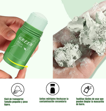 Green Mask | Elimina puntos negros y controla el brillo facial