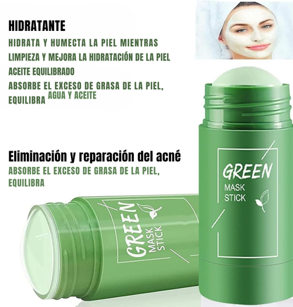 Green Mask | Elimina puntos negros y controla el brillo facial