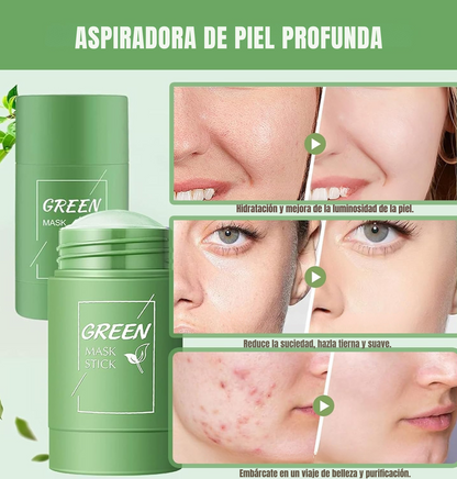 Green Mask | Elimina puntos negros y controla el brillo facial