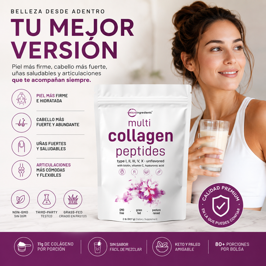 Multi Collagen peptides  8 en 1