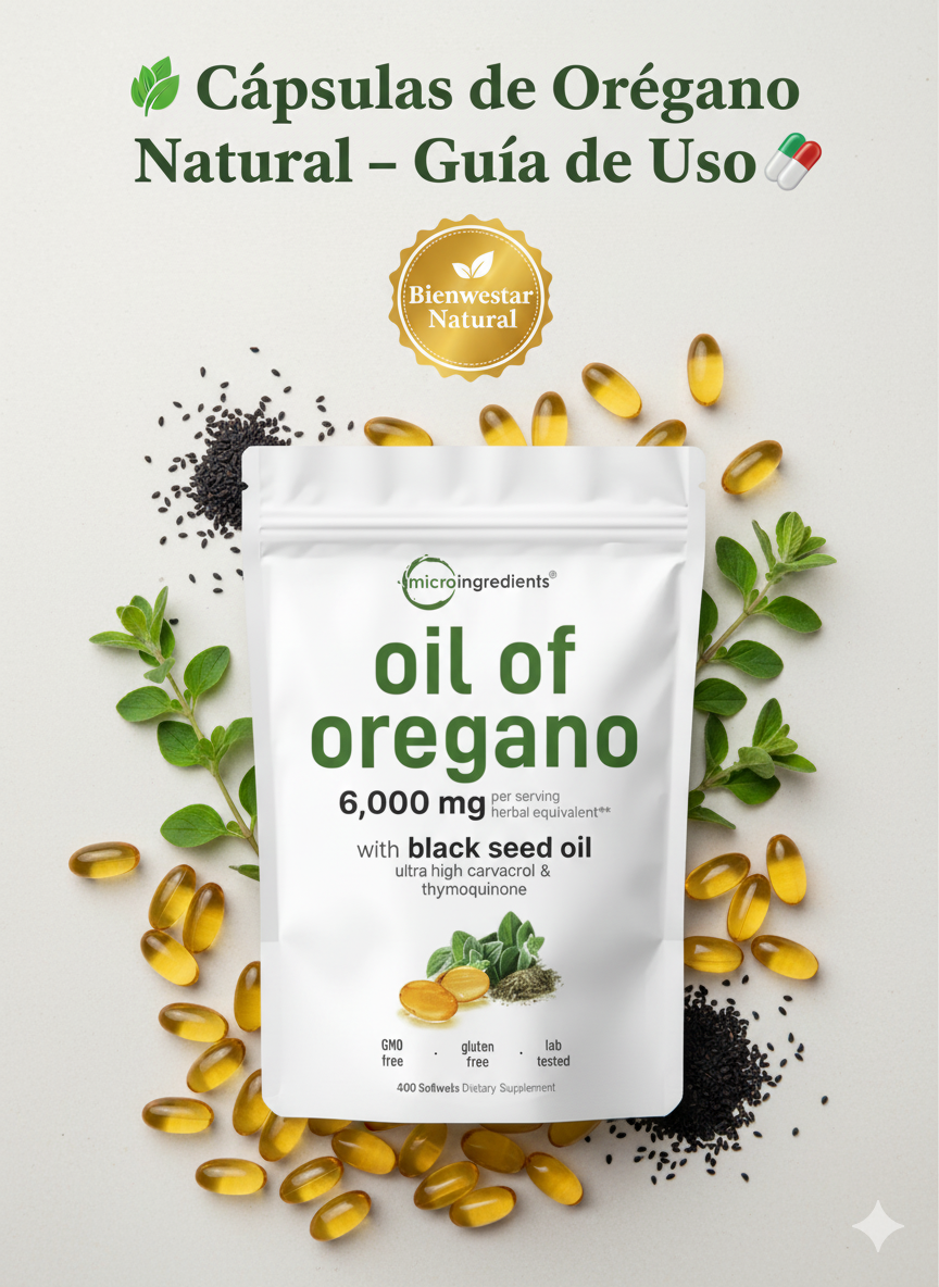 Oil of Oregano | sistema inmune y digestión al máximo, ahora en una sola cápsula 💪🌿