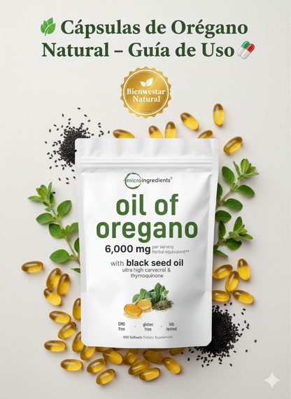 Oil of Oregano | sistema inmune y digestión al máximo, ahora en una sola cápsula 💪🌿