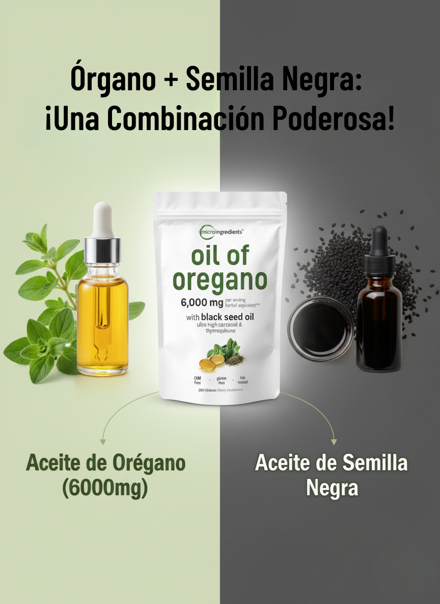 Oil of Oregano | sistema inmune y digestión al máximo, ahora en una sola cápsula 💪🌿