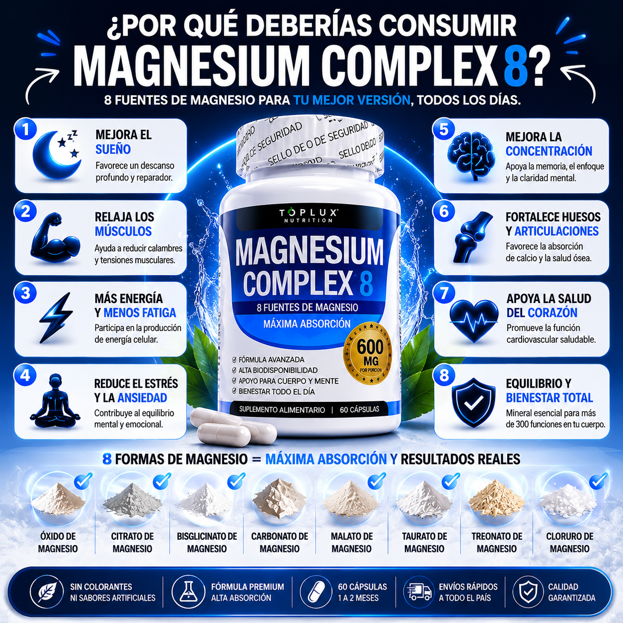 Magnesium Complex 8 — Potencia tu energía y bienestar naturalmente