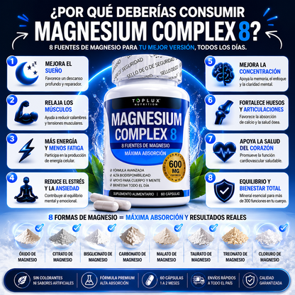 Magnesium Complex 8 — Potencia tu energía y bienestar naturalmente