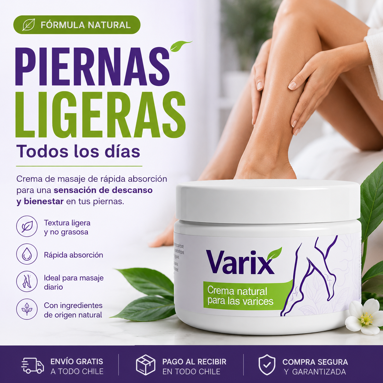 VARIX™ – Crema Natural para las Várices