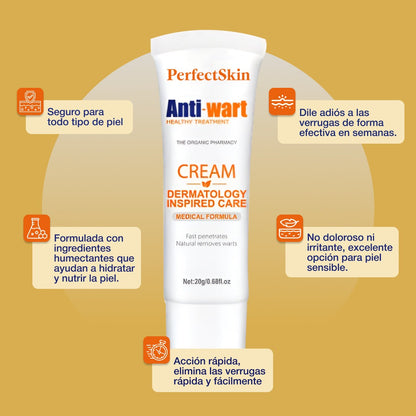 PerfectSkin® | Crema Profesional para Eliminar Verrugas y Manchas de la Piel