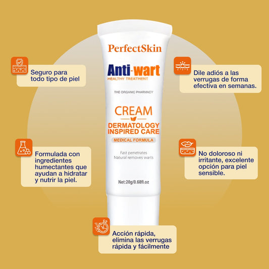 PerfectSkin® | Crema Profesional para Eliminar Verrugas y Manchas de la Piel