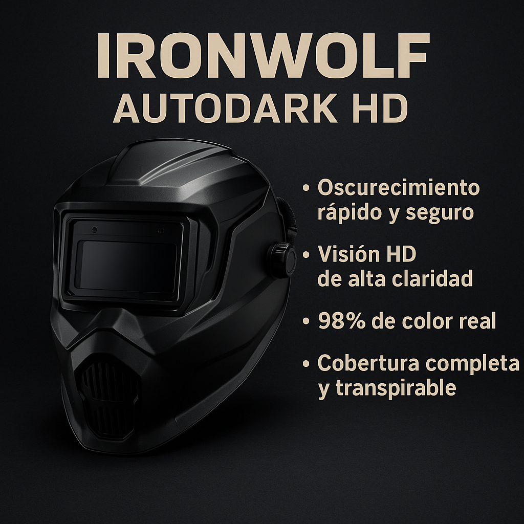 IRONWOLF AutoDark HD | Casco de soldar Profesional