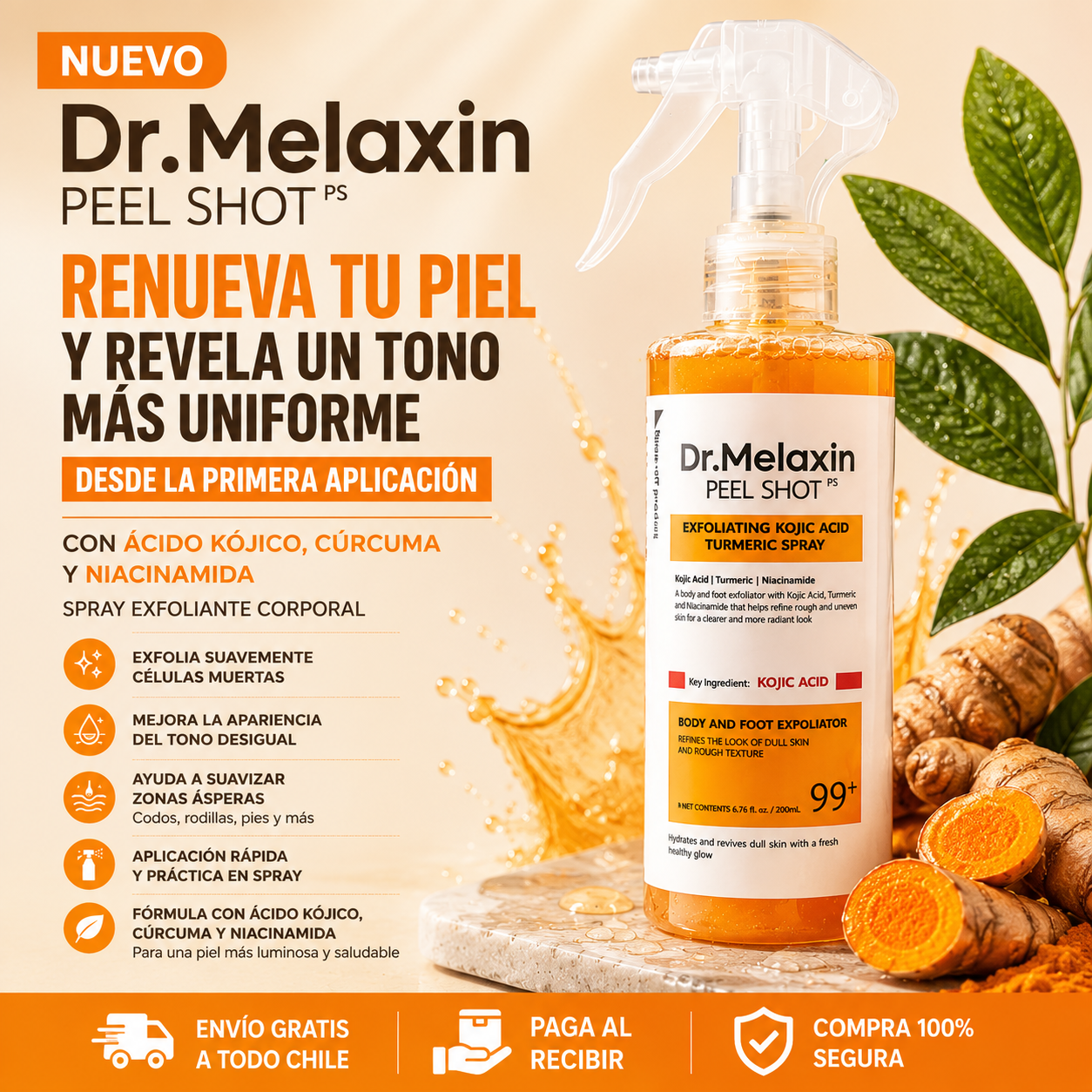 Dr. Melaxin Peel Shot PS: piel más suave y luminosa desde la primera aplicación